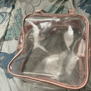 Transparent Pink Backpack